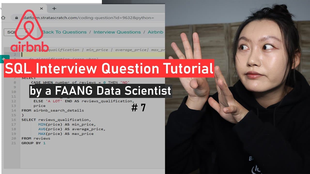 Data Science SQL Interview Question Walkthrough (real interview style) | SQL Sundays #7