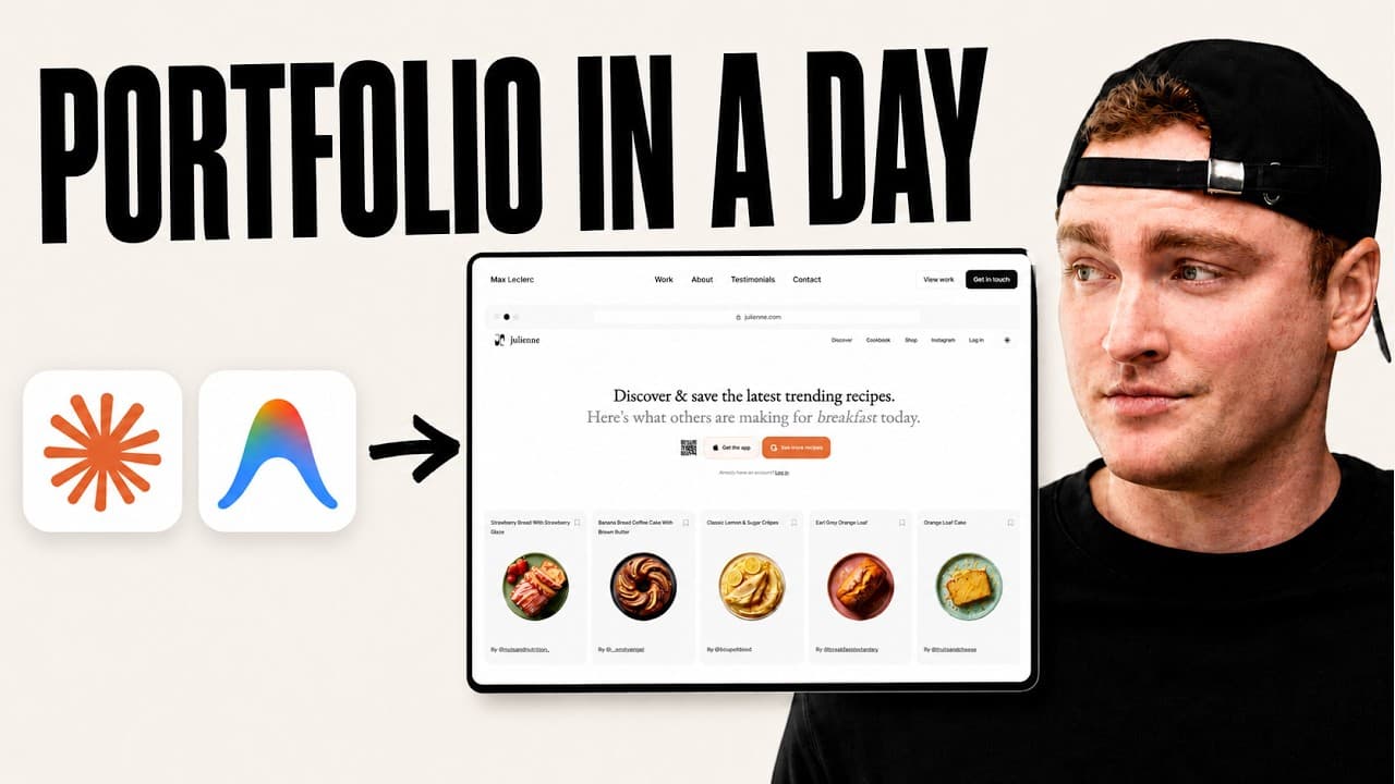 Build a Design Portfolio with AI: Claude Design + Google Antigravity