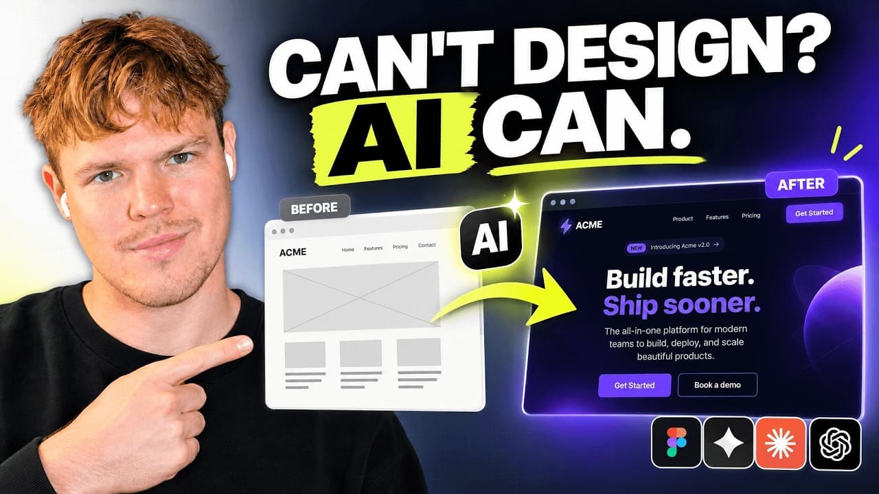 Front End Design With AI (For Vibe Coders Who Can't Design)