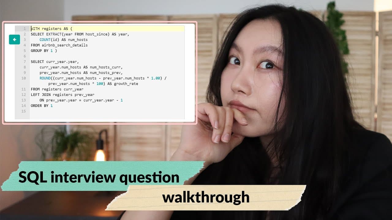 Data Science SQL Interview Question Walkthrough | SQL Sundays #9