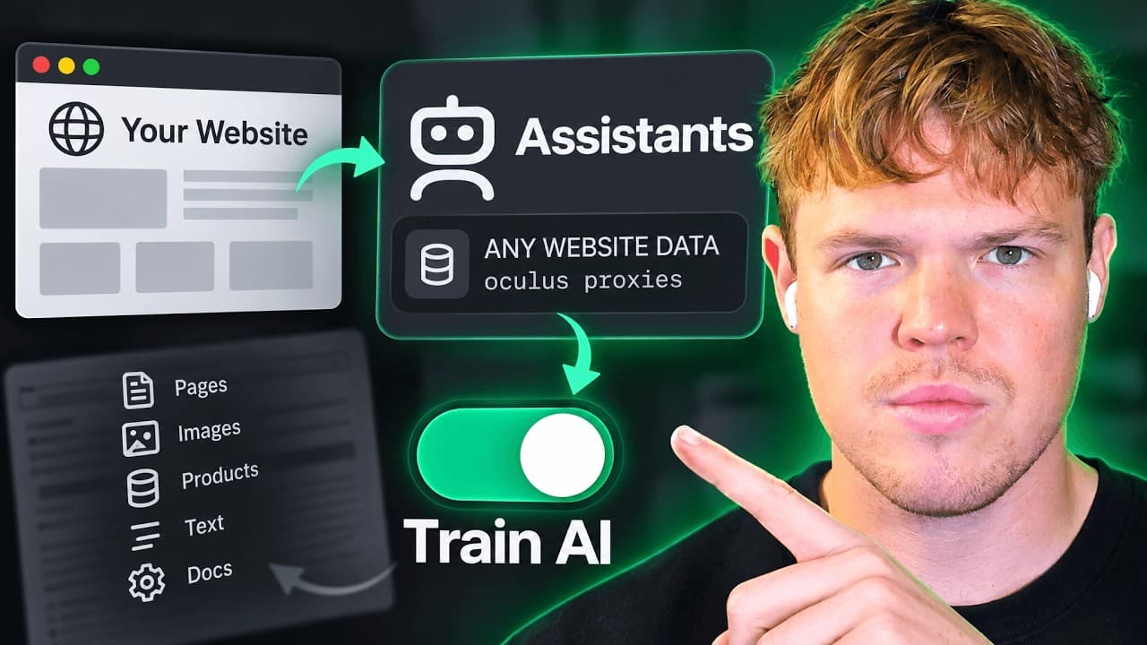 How To Train OpenAI Assistants with Website Data For Beginners