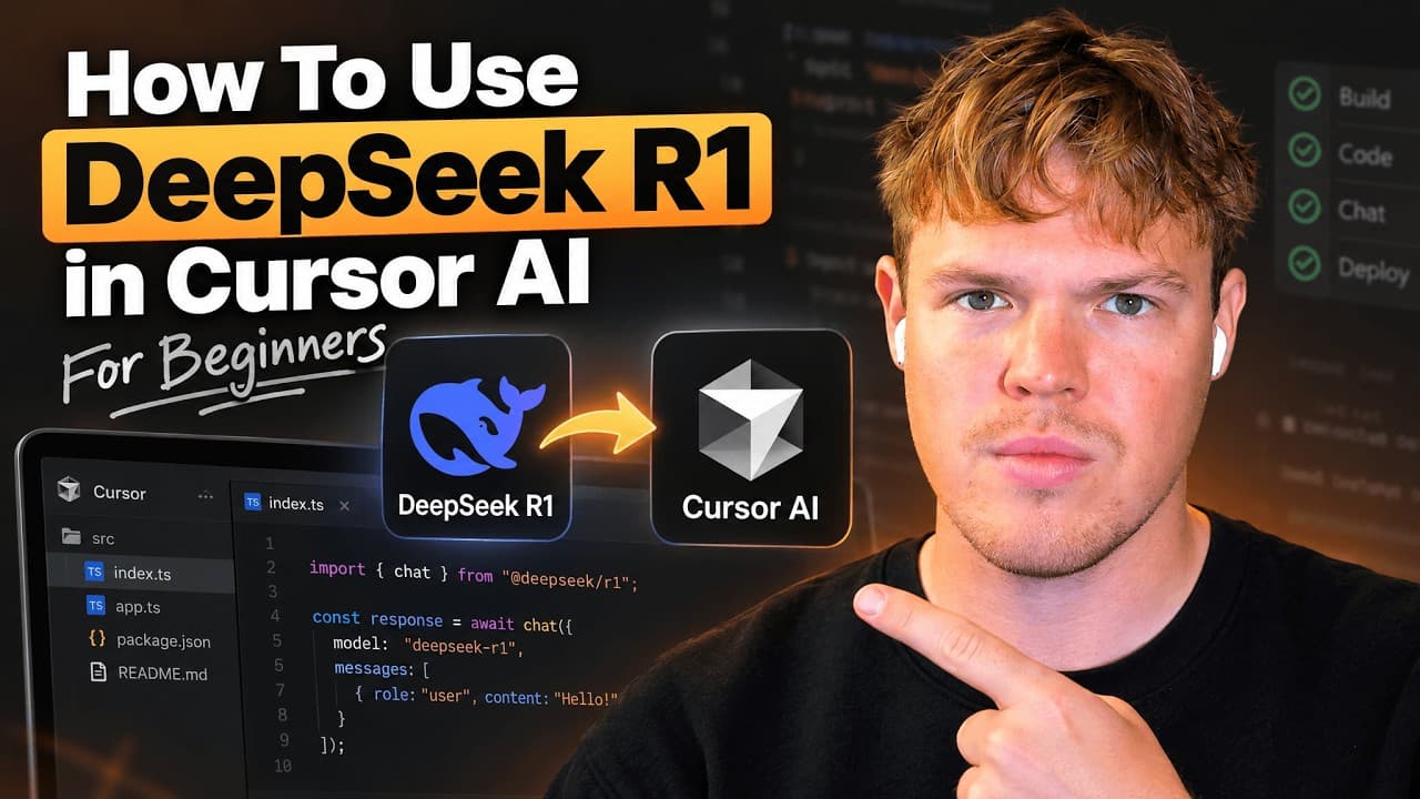 How To Use DeepSeek R1 in Cursor AI For Beginners