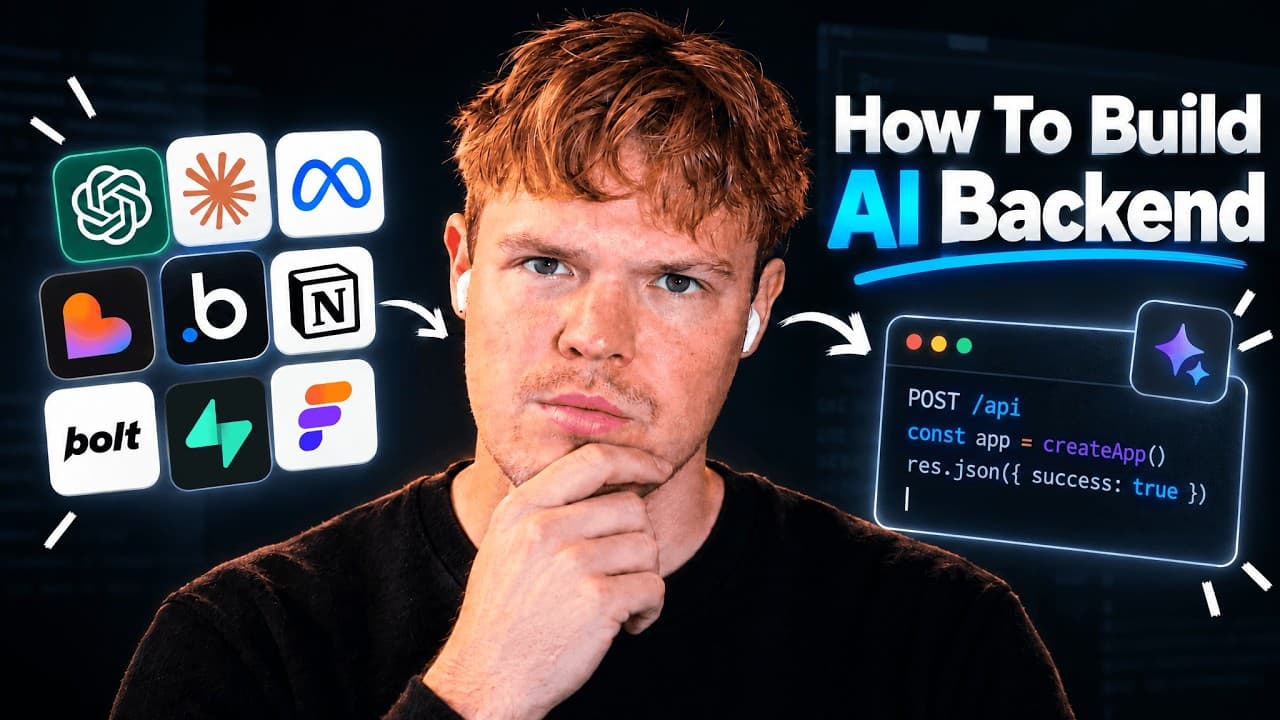 How To Build an App's Backend with AI (no experience needed)