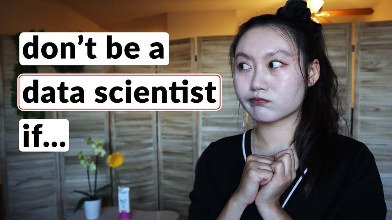 Why you should not be a data scientist